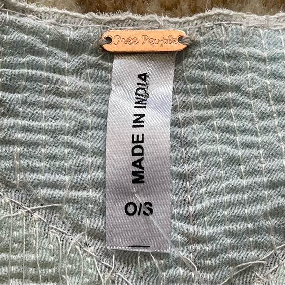 Free People Pastel Sequin, Beaded Fringe Boho/ Flapper Style Cape O/S One Size - Picture 9 of 15